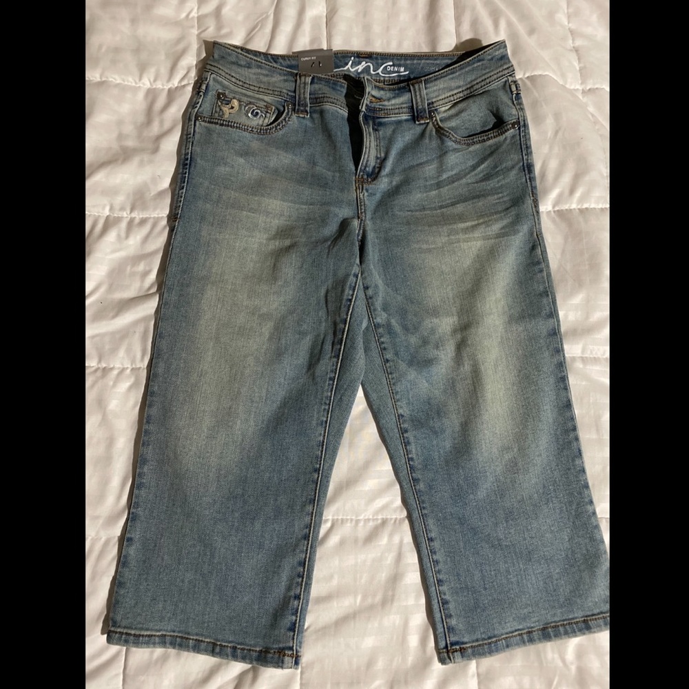 INC denim capris